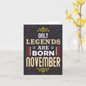Legends Geborene November Geburtstagskarte Karte (Gelbe Blume)