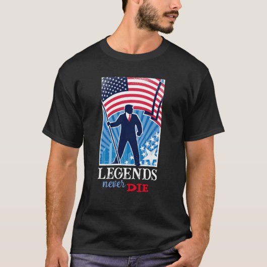 Legends nie Trump 2024 T - Shirt für Männer Die (Vorderseite)