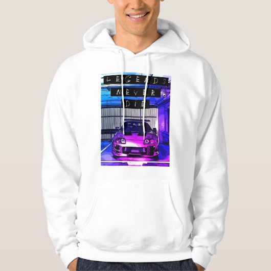 "Legends niemals Die Hoodie (Vorderseite)