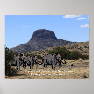 Legends of Cabezon Peak, New Mexico Poster