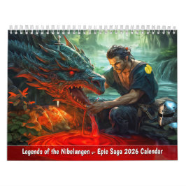Legends of the Nibelungen Epic Saga 2026 Calendar Kalender