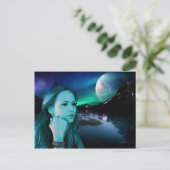 Legends-See Postkarte (Stehend Vorderseite)