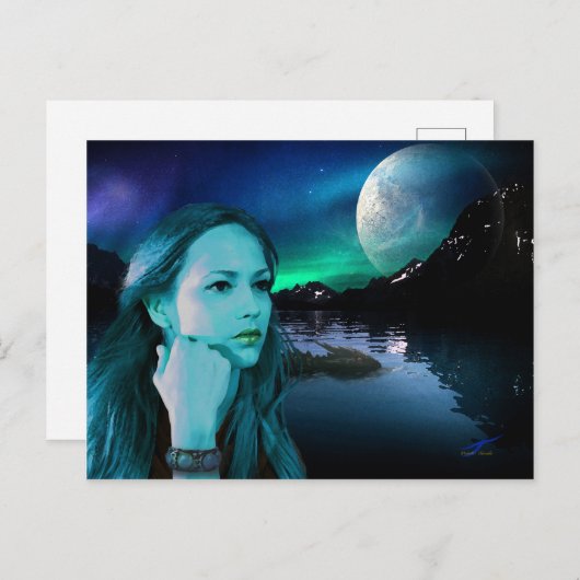 Legends-See Postkarte (Vorne/Hinten)