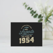 Legends seit 1954 Geburtstagsgeschenk Postkarte (Stehend Vorderseite)