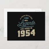 Legends seit 1954 Geburtstagsgeschenk Postkarte (Vorne/Hinten)