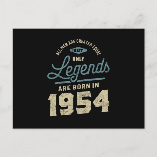 Legends seit 1954 Geburtstagsgeschenk Postkarte (Vorderseite)