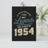 Legends seit 1954 Geburtstagsgeschenk RSVP Karte (Stehend Vorderseite)