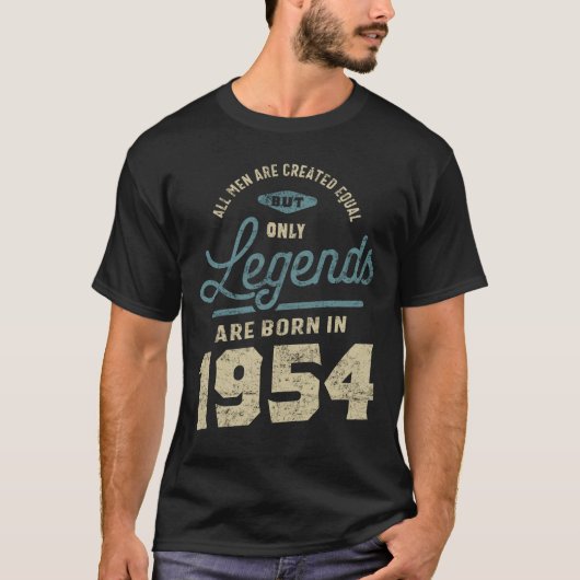 Legends seit 1954 Geburtstagsgeschenk T-Shirt (Vorderseite)