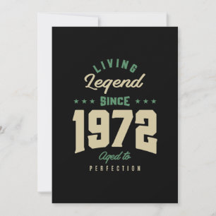 Legends seit 1972 Geburtstagsgeschenk Dankeskarte