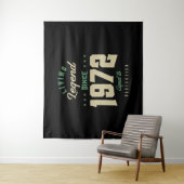 Legends seit 1972 Geburtstagsgeschenk Wandteppich (Beispiel)