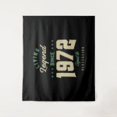 Legends seit 1972 Geburtstagsgeschenk Wandteppich (Vorderseite)