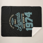 Legends seit 1974 Geburtstagsgeschenk Sherpadecke (Vorderseite (Horizontal))