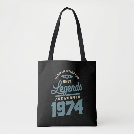 Legends seit 1974 Geburtstagsgeschenk Tasche (Vorderseite)