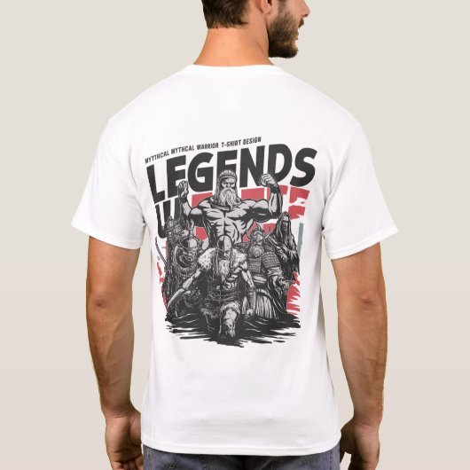 Legends United Men's Basic T - Shirt 🪖 👕 (Rückseite)