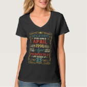 Legends Were Born In April 1998 25th Birthday T-Shirt (Vorderseite)