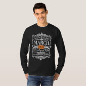 Legends Were Born In March 1943 80th Birthday T-Shirt (Vorne ganz)
