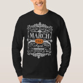 Legends Were Born In March 1943 80th Birthday T-Shirt (Vorderseite)