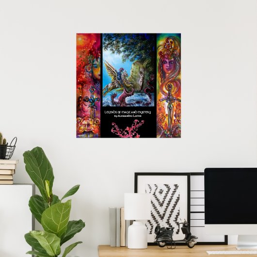 LEGENZEN FÜR MAGISCHE UND MYSTERIE 4 POSTER (Heimbüro)