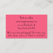 Legging Armee-Visitenkarte Visitenkarte (Rückseite)