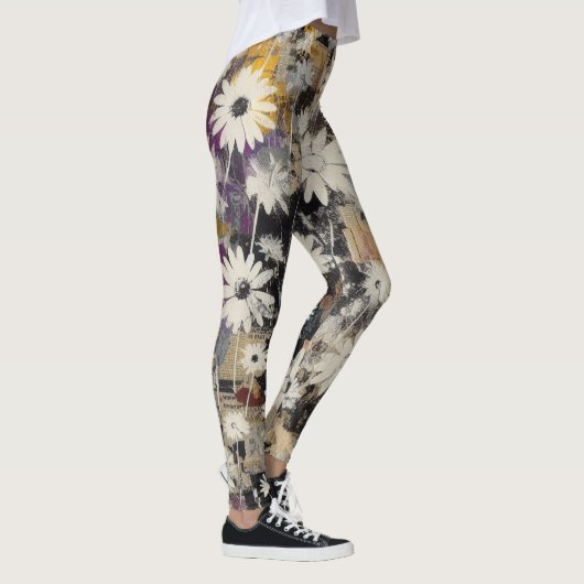 Legging Destroyed Floral Collage Leggings (Rechts)