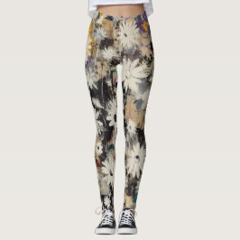 Legging Destroyed Floral Collage Leggings