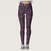 Legging estampada violeta leggings (Vorderseite)