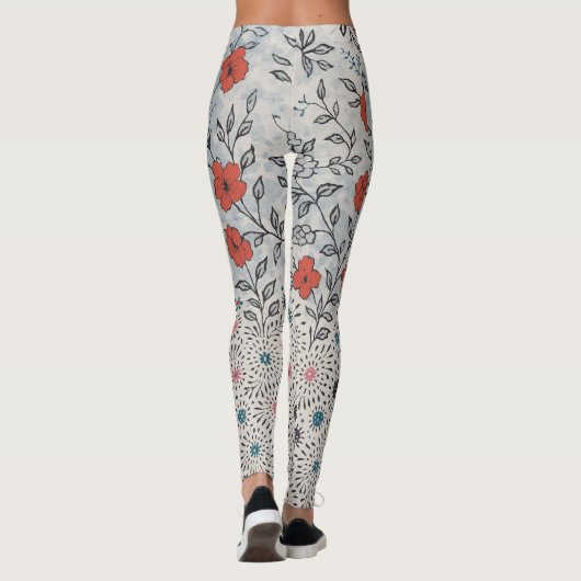 Legging florais artístico leggings (Rückseite)