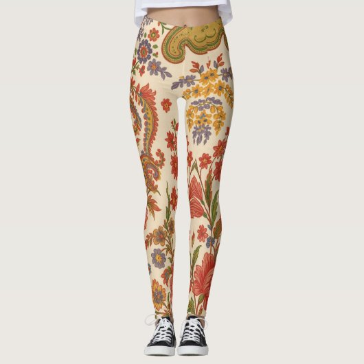 legging  Flores de Zínnia em artes Leggings (Vorderseite)