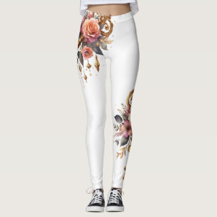 Legging Key and Flowers Leggings