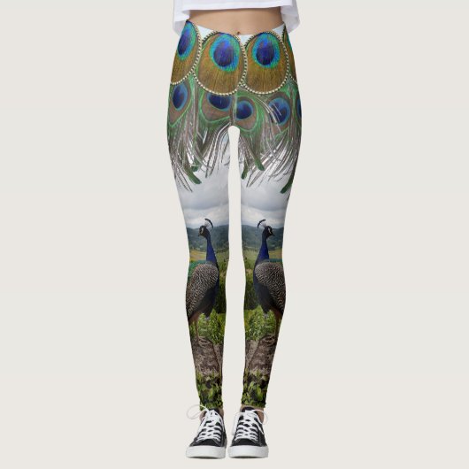 legging peacock leggings (Vorderseite)