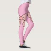 Legging rose pastel noeud papillons leggings (Rechts)