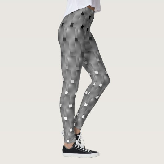 Legging weißer und schwarzes Asche, Rechtecke, Leggings (Rechts)
