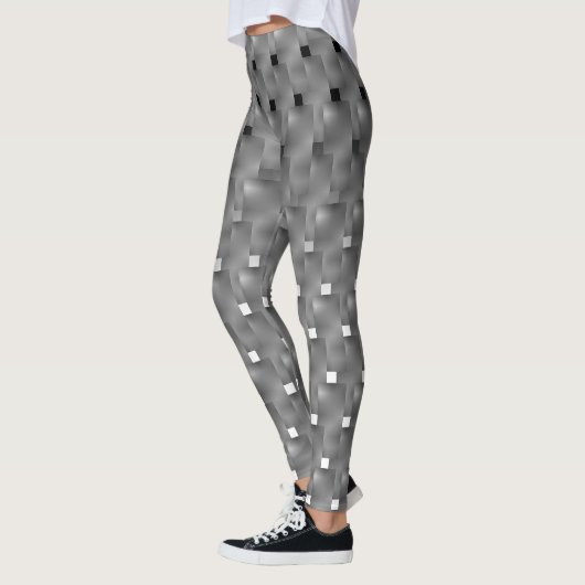 Legging weißer und schwarzes Asche, Rechtecke, Leggings (Links)