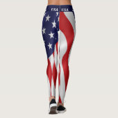 Leggings 4th JULI American Flag USA Parade (Rückseite)