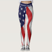 Leggings 4th JULI American Flag USA Parade (Vorderseite)