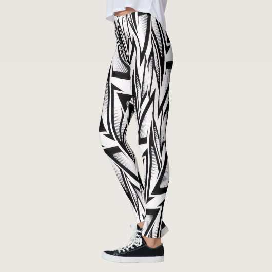 Leggings Abstract Geometric Sport design (Links)