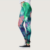 Leggings Abstrakt Garden Blume Design (Links)