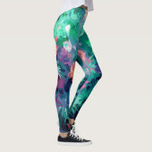 Leggings Abstrakt Garden Blume Design (Rechts)