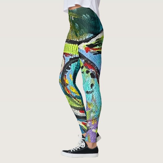Leggings Abstrakte Kunst (Links)