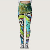 Leggings Abstrakte Kunst (Vorderseite)