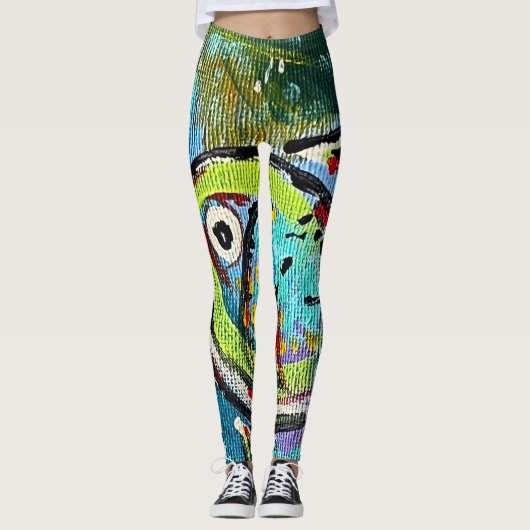 Leggings Abstrakte Kunst (Vorderseite)