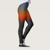 Leggings Abstrakte tiefe sonnendurchflutete Bands (Rechts)
