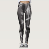 Leggings, abstraktes Design, schwarz, grau Leggings (Vorderseite)
