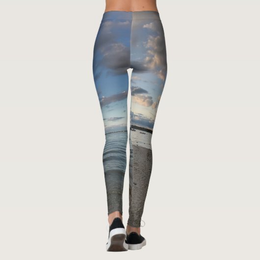 Leggings am Strand (Rückseite)