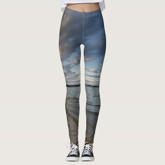 Leggings am Strand (Vorderseite)