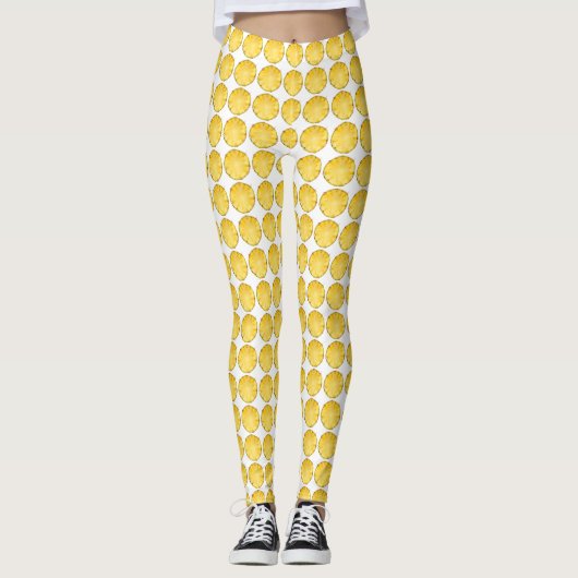 Leggings - Ananas-Scheibe (Vorderseite)