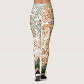 LEGGINGS ANTIQUE LACE LEGGINGS GRÜN UND TAN (Rückseite)
