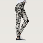 LEGGINGS ANTIQUE LACE PATTERN SCHWARZ (Rechts)