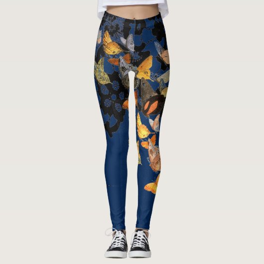 LEGGINGS-ANTIQUE-LEBERPATTER MIT SCHALTFLÄCHEN LEGGINGS (Vorderseite)