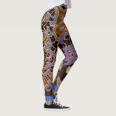 LEGGINGS-ANTIQUE-LEBERPATTER MIT SCHALTFLÄCHEN LEGGINGS (Rechts)